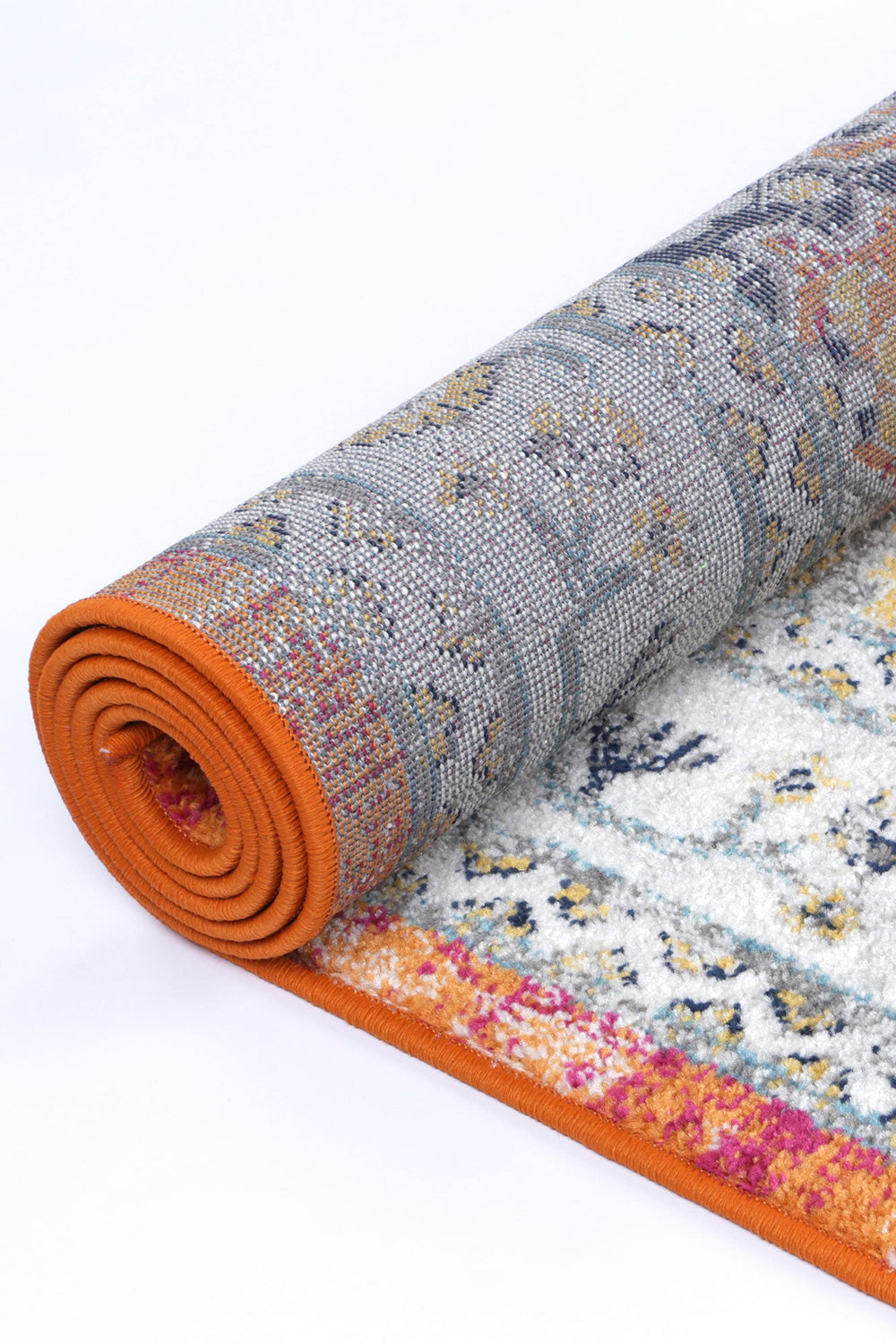 Ligures  Rust Multi Traditional Rug