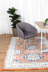 Ligures  Rust Multi Traditional Rug