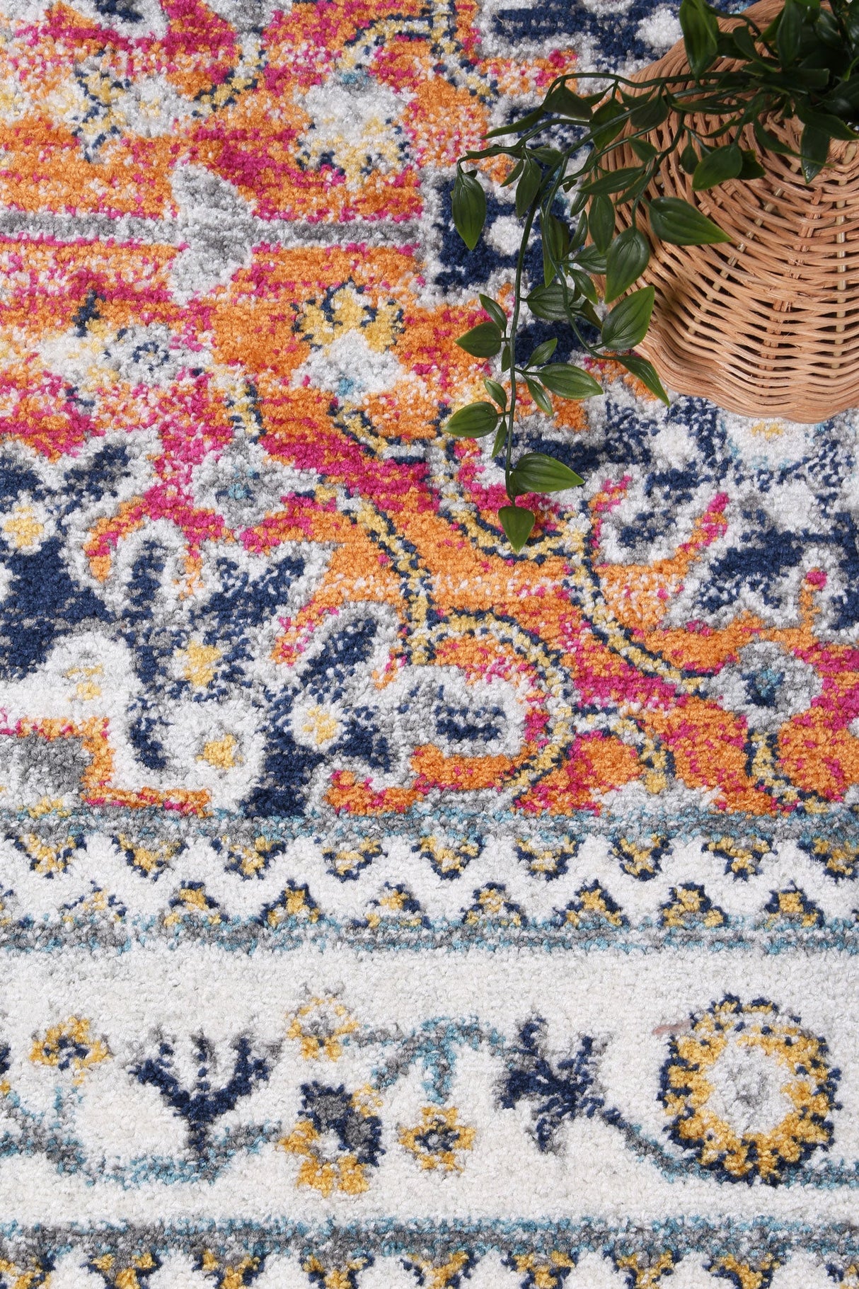 Ligures  Rust Multi Traditional Rug