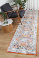 Ligures  Rust Multi Traditional Rug