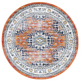 Ligures  Rust Multi Traditional Rug