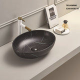 poseidon-oval-matte-black-carrara-basin-520mm-x-395mm-x-130mm