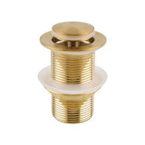 Pop Up Waste With Non Overflow - Brushed Brass