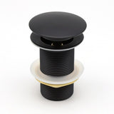 Pop Up Waste With Non Overflow - Matte Black