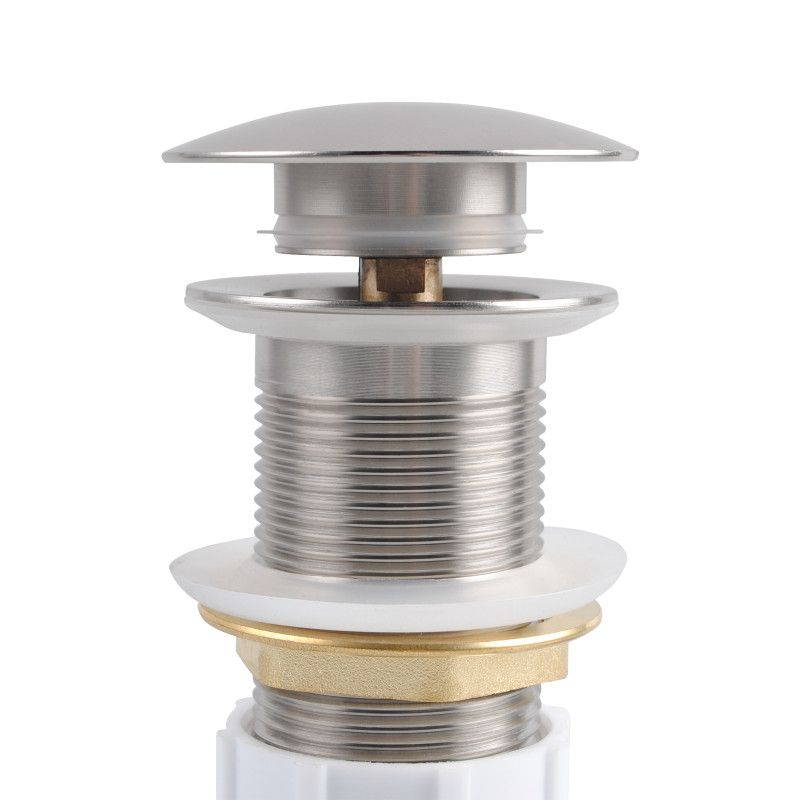Pop Up Waste With Non Overflow - Brushed Nickel