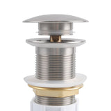 Pop Up Waste With Non Overflow - Brushed Nickel