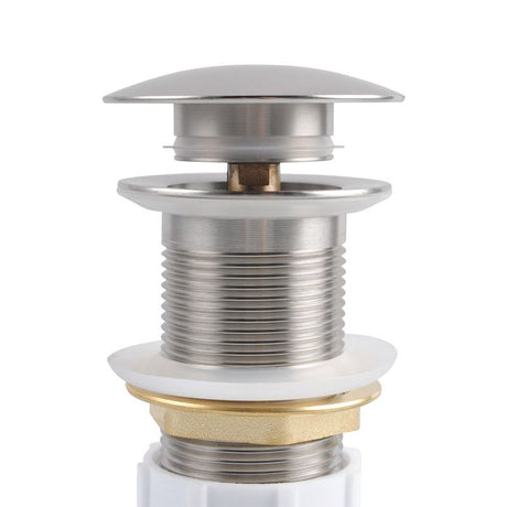 Pop Up Waste With Non Overflow - Brushed Nickel