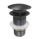 Pop Up Waste With Non Overflow - Brushed Gun Metal