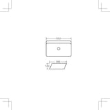 Above Counter Rectangular Basin 550x390mm