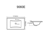 STELLA PVC Wall Hung Vanity 600mm