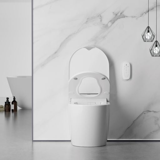 CRAWFORD Rimless Wall Faced Floor Smart Toilet
