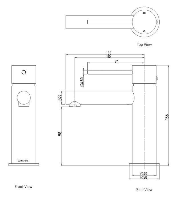 ROUL Basin Mixer - Matte Black