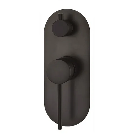 ROUL Shower/Wall Mixer with Diverter - Brushed Gun Metal