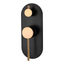 ROUL Shower/Wall Mixer with Diverter - Black & Rose Gold