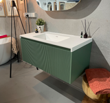 RIMINI Wall-Hung Vanity 1000mm Rain Forest Green
