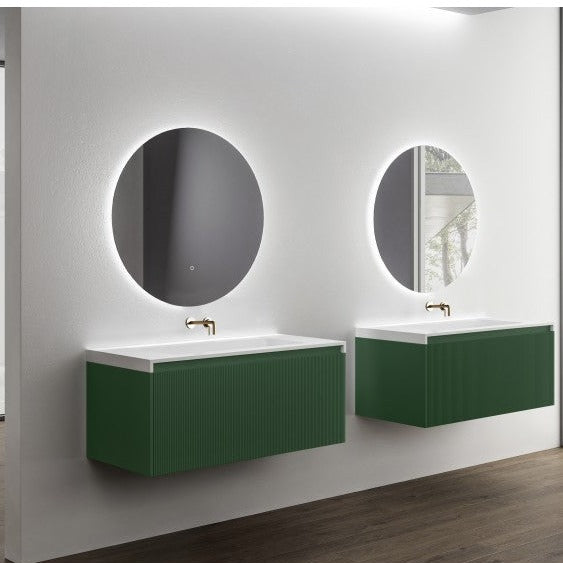 RIMINI Wall-Hung Vanity 1000mm Rain Forest Green