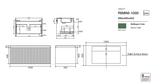 RIMINI Wall-Hung Vanity 1000mm drawing