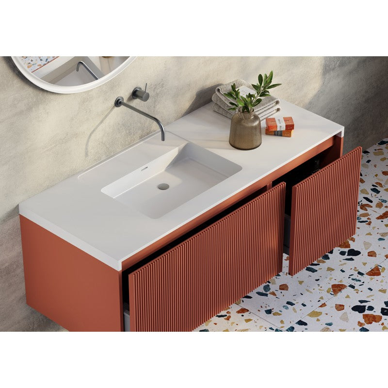 RIMINI Wall-Hung Vanity 1200mm Potters Clay