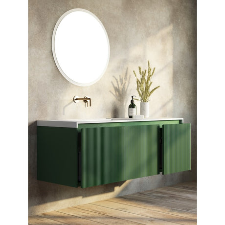 RIMINI Wall-Hung Vanity 1400mm Rain Forest Green