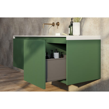 RIMINI Wall-Hung Vanity 1400mm Rain Forest Green
