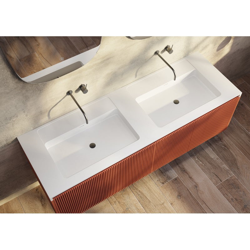 RIMINI Wall-Hung Vanity 1500mm Potters Clay