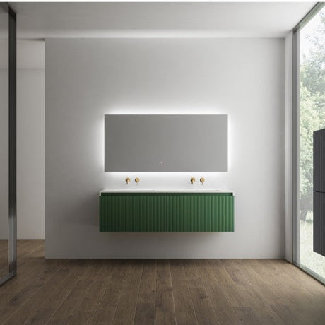 RIMINI Wall-Hung Vanity 1500mm Rain Forest Green
