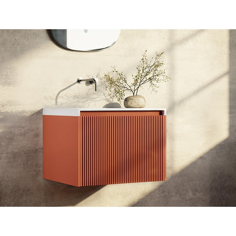 RIMINI Wall-Hung Vanity 600mm Potters Clay