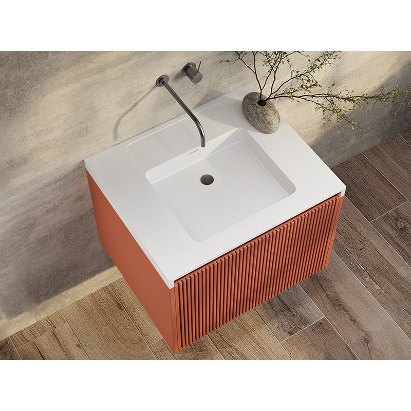 RIMINI Wall-Hung Vanity 600mm Potters Clay