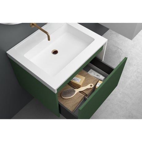RIMINI Wall-Hung Vanity 600mm Rain Forest Green
