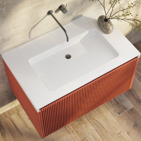 RIMINI Wall-Hung Vanity 800mm Potters Clay