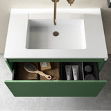 RIMINI Wall-Hung Vanity 800mm Rain Forest Green