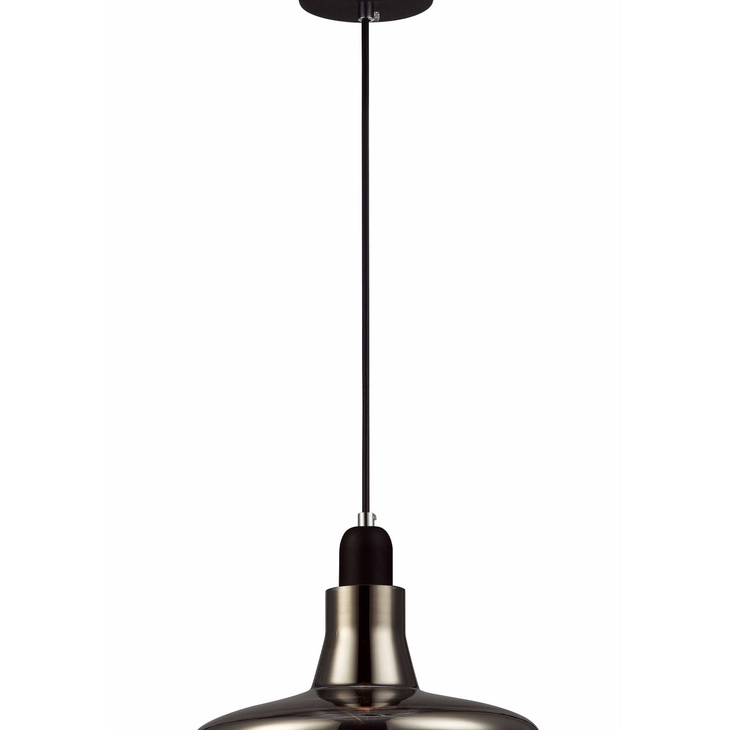 RIVERINA: GU10 Black Smoke Martini Glass Pendant Light