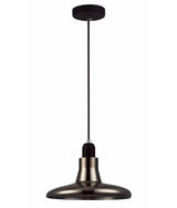 RIVERINA: GU10 Black Smoke Martini Glass Pendant Light