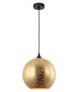ROCHE: Interior Wine Glass Shape Matt Gold / Chrome Glass Pendant Lights