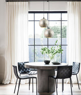 ROCHE: Interior Wine Glass Shape Matt Gold / Chrome Glass Pendant Lights