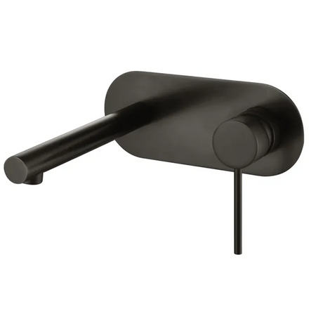 ROUL Wall Mixer With Spout - Brushed Gun Metal
