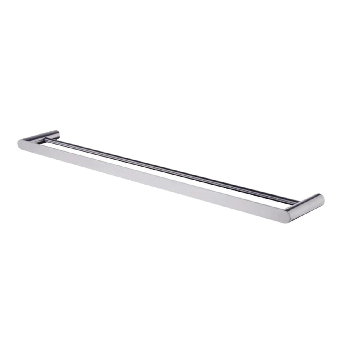 RUSHY Double Towel Rail 800mm - Brushed Nickel