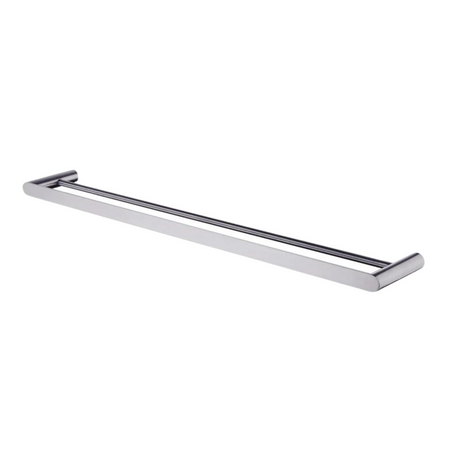 RUSHY Double Towel Rail 800mm - Brushed Nickel