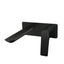 RUSHY Square Wall Mixer With Spout - Black