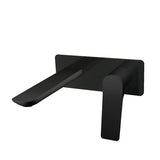 RUSHY Square Wall Mixer With Spout - Black