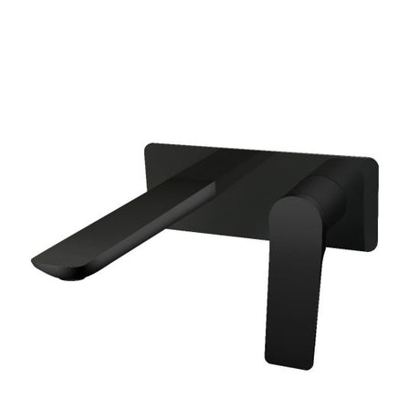 RUSHY Square Wall Mixer With Spout - Black
