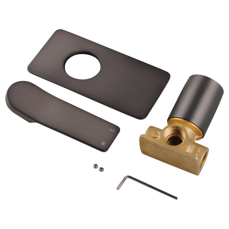 RUSHY Square Shower Mixer - Brushed Gun Metal