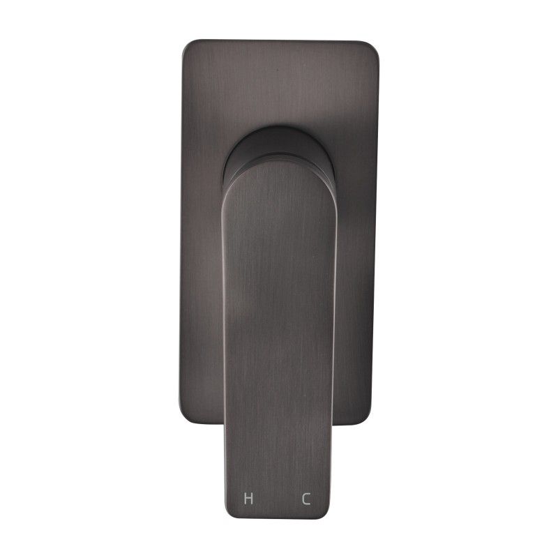 RUSHY Square Shower Mixer - Brushed Gun Metal