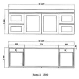 Riva HAWAII Wall Hung Vanity Matte White 