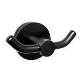 RONDO Black Double Robe Hook