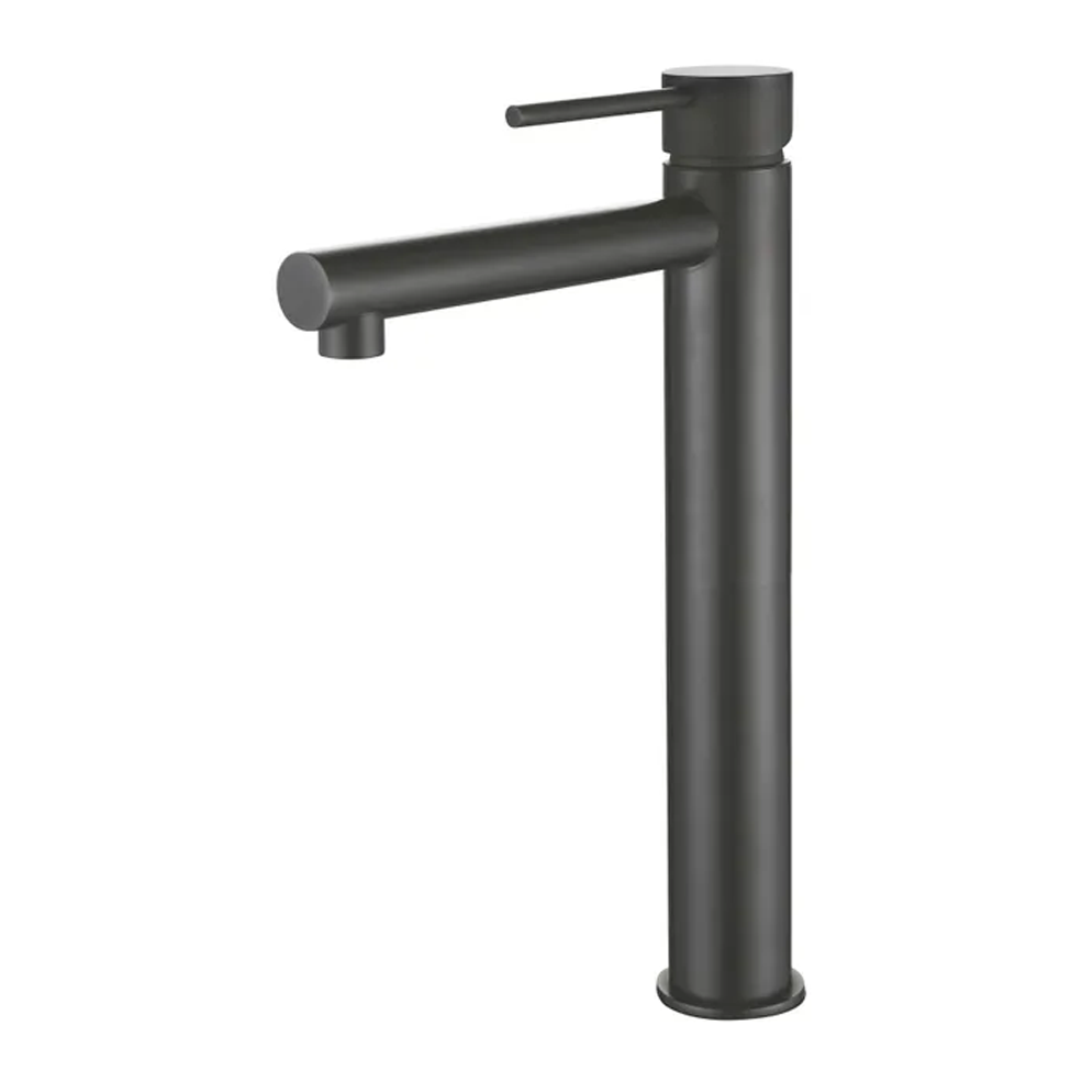 ROUL Tall Basin Mixer - Brushed Gun Metal