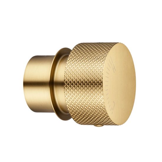 Round Progressive Wall Mixer Handle - Brushed Brass