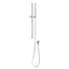 Round Rail With Handheld Shower - Brushed Nickel
