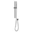 Round Rail With Handheld Shower - Brushed Gun Metal