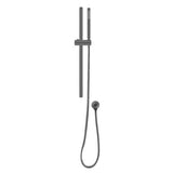 Round Rail With Handheld Shower - Brushed Gun Metal